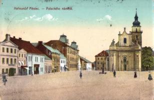 Hermanuv Mestec, Palackého Námesti / square with church