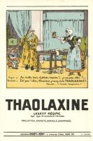 Thaolaxine. Laxatif-Regime. Laboratories Duret et Rémy / French laxative medicine advertisement. litho (non PC)