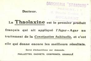 Thaolaxine. Laxatif-Regime. Laboratories Duret et Rémy / French laxative medicine advertisement. lit...