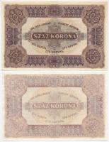 1920. 100K (2x) mindkettő "Orell Füssli Zürich" jelöléssel T:II-,III