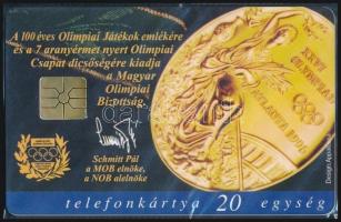1996 Atlantai Olimpia. Kolonics György, Horváth Csaba, Használatlan, sorszámozott telefonkártya, bontatlan csomagolásban. Csak 2000 pld