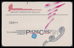 1991 Balatoni szörf, használatlan, sorszámozott telefonkártya, bontatlan csomagolásban, 50 egységes
