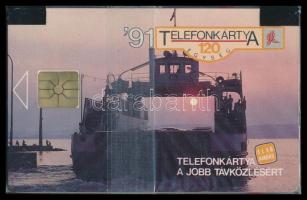 1991 Használatlan, Balaton, komp telefonkártya, bontatlan csomagolásban.