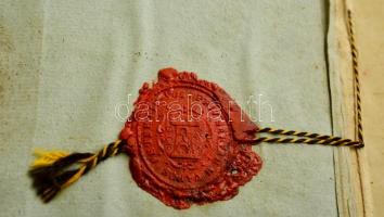 1849 Vándorkönyv magyar csizmadia részére belül jó állapotban, néhány magyar nyelvű  bejegyzéssel / ...