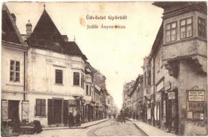 Győr, Jedlik Ányos utca, Budapesti gőzhengermalom lisztraktára, Tóth József lisztkereskedése (EK)