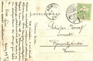 1907 Szombathely, Polgári fiú és felső kereskedelmi iskola. A körmendi Kossuth szobor leleplezési ün...