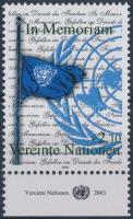 Definitive: To commemorate the peaceful warriors margin stamp, Forgalmi: A békeharcosok emlékére ívszéli bélyeg