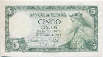 Spanyolország 1954. 5P T:III
Spain 1954. 5 Pesetas C:F