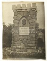 1938 Sátoraljaújhely, Erdély emlékmű, hátoldalán feliratozva, 29x21 cm