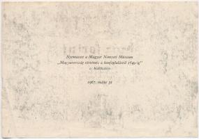 1848. 100Ft "Kossuth bankó" imitációja, hátoldalán "Nyomatott a Magyar Nemzeti Múzeum...