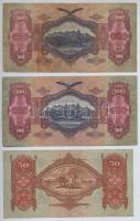 1930. 100P (2x) egyik csillagos + 1932. 50P + 1936. 10P + 1941. 20P mindegyik hamis nyilaskeresztes ...