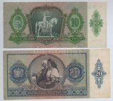 1930. 100P (2x) egyik csillagos + 1932. 50P + 1936. 10P + 1941. 20P mindegyik hamis nyilaskeresztes ...