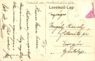 Lőkösháza, Vasútállomás és Vasúti vendéglő, automobil. Molnár Béla kiadása (EK)