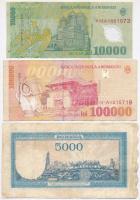 Románia 1945-2000. 7db-os vegyes bankjegy tétel T:III,III-
Romania 1945-2000. 7pcs of various bankn...