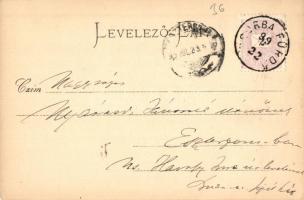 1899 Tátra, Magas Tátra, Vysoké Tatry; Csorbai állomás, fogaskerekű vasút / funicular railway statio...