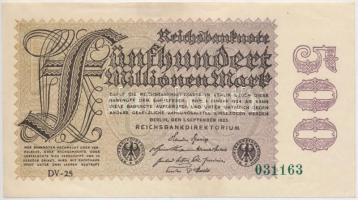 Németország / Weimari Köztársaság 1923. 500.000.000M T:II Germany / Weimar Republic 1923. 500.000.000 Mark C:XF