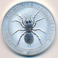 Ausztrália 2015. 1$ II. Erzsébet / Ausztrál tölcsérhálós pók (1oz/0.999) T:BU Australia 2015. 1 Dollar Elisabeth II / Funnel-web spider (1oz/0.999) C:BU