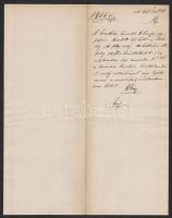 1876 Jurány Vilmos, A Franklin Társulat ügyvezetőjének levele a fővárosi vízvezeték igazgatójának, a...