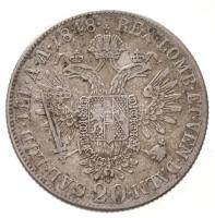 Ausztria 1848A 20kr Ag "I.Ferdinánd" (6,6g) T:2 
Austria 1848A 20 Kreuzer Ag "Ferdin...