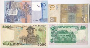 10db-os vegyes bankjegy tétel, benne Libanon, Vietnám, Lengyelország, Jugoszlávia, Kuwait, Burma / J...