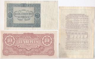 10db-os vegyes bankjegy tétel, benne Libanon, Vietnám, Lengyelország, Jugoszlávia, Kuwait, Burma / J...