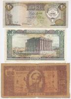 10db-os vegyes bankjegy tétel, benne Libanon, Vietnám, Lengyelország, Jugoszlávia, Kuwait, Burma / J...