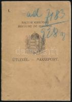 1927 A Magyar Királyság által kiállított fényképes útlevél / Hungarian passport