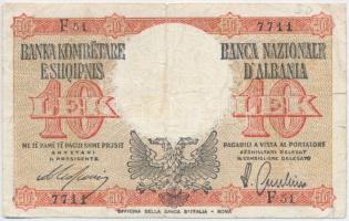 Albánia / Olasz megszállás 1940. 10L T:III
Albania / Italian occupation 1940. 10 Lek C:F
Krause 11