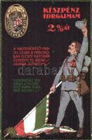 Magyar Hadsegélyező Hivatal propaganda segélylapja / Hungarian military charity propaganda card