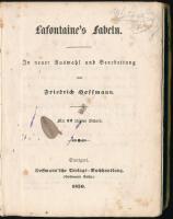 Friedrich Joffmann: Lafontaine's Fabeln. Stuttgart, 1850,  Hoffmann Verlags Buchhandlung. 12 me...