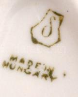 Drasche hattyú, kézzel festett, jelzett, hibátlan, h:11 cm, m:8 cm