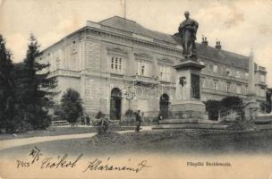 Pécs, Püspöki rezidencia, szobor. Domján J. kiadása (EK)