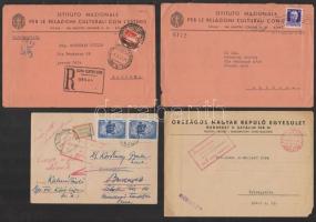 cca 1938-1950 Magyar pilóta hagyatéka, összesen 15 db, köztük fotók, levelek
