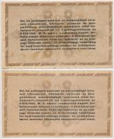 1946. 5db-os vegyes adópengő bankjegy tétel T:III,III-