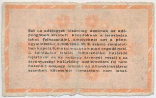 1946. 5db-os vegyes adópengő bankjegy tétel T:III,III-