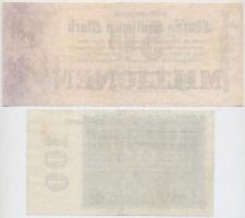 Németország / Weimari Köztársaság 1923. 50.000.000M + 100.000.000M T:III
Germany / Weimar Republic ...