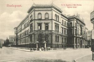 Budapest VIII. Baross utca, M. K. egyetem női klinika, S. L. B. No. 224.