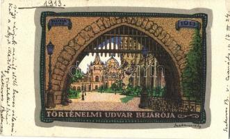 Budapest XIV. Történelmi udvar bejárata, A Magyar Földrajzi Intézet kiadása (vágott / cut)