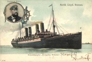 Norddeutscher Lloyd Schnelldampfer SS Kronprinz Wilhelm. Kapitain A. Richter