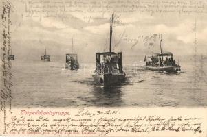 Torpedobootsgruppe II Klasse / K.u.K. Kriegsmarine torpedo boats. F. W. Schrinner, Phot. Alois Beer (EK)