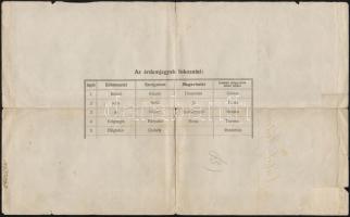 1901-1920 Vegyes okmány tétel, összesen 6 db: tanítóképző intézet bizonyítvány, kisdedóvónőképző-int...