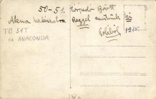 1915 Osztrák-magyar Tb 50 T és Tb 51 T (ex Anaconda) torpedóromboló aknahalászatra indul Polánál / W...