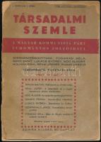 1946 Társadalmi Szemle, A Magyar Kommunista Párt Tudományos folyóirata, I. évfolyam 1. szám, sérült borítóval