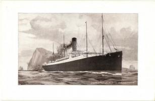 Carpathia kivándorlási hajó a Gibraltarnál / Cunard RMS Carpathia immigration ship s: Randall
