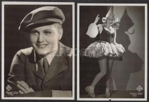 cca 1940 Rökk Marika (1913-2004) színész-táncosnő, operettprimadonna, 5 db eredeti UFA fotó / 5 orig...