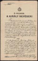 1913-1938 Vegyes okmány tétel, összesen 6 db: működési bizonyítványok, szabályzat, kecskeméti törvén...