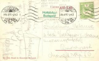 1916 Rákóczi (exPráter) oldalkerekes ingahajó Visegrádon / Hungarian shuttle boat in Visegrád