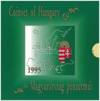 1995. 10f-200Ft (11xklf) forgalmi sor dísztokban, benne 200Ft Ag "Deák", "Magyarország pénzérméi" sorozat T:PP Adamo FO28.3