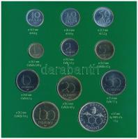 1995. 10f-200Ft (11xklf) forgalmi sor dísztokban, benne 200Ft Ag "Deák", "Magyarorszá...