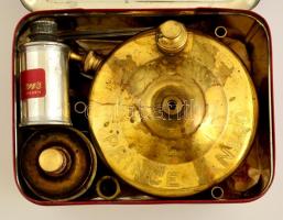 Eriksson svéd melegítő tartozékokkal, 17x14x9 cm